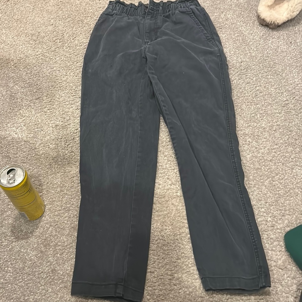 Black paper bag pants from Target